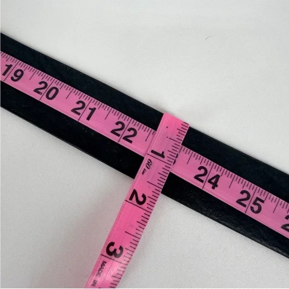 Sundance Women’s size Large Black Leather Loop Belt - Picture 9 of 10